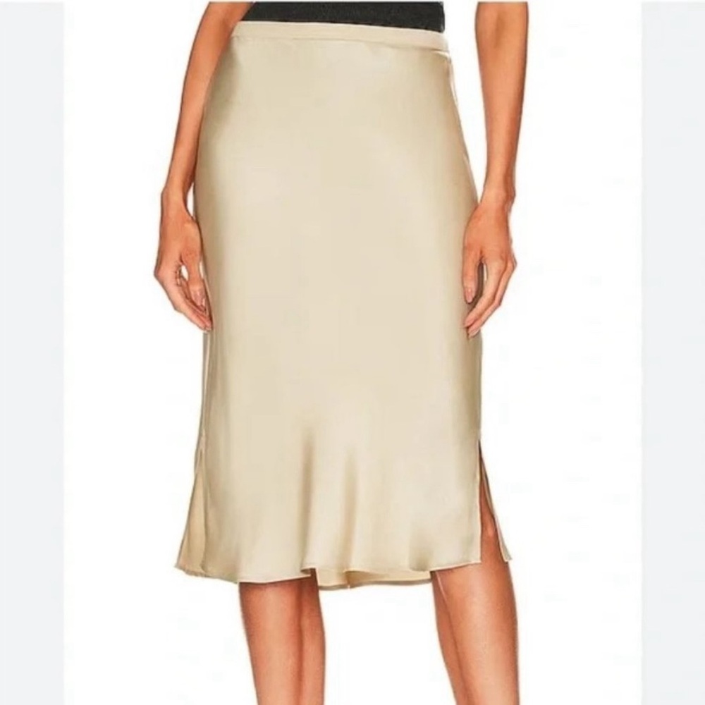 Anine Bing midi silk skirt